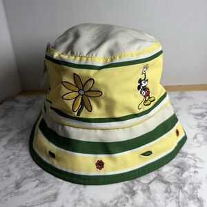 Disney Parks 2024 Mickey & Company Garden Collection Embroidered Bucket Hat NWT